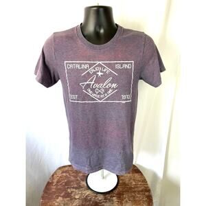Catalina Island Surfer Tshirt Avalon Graphic Tee Purple Sz S